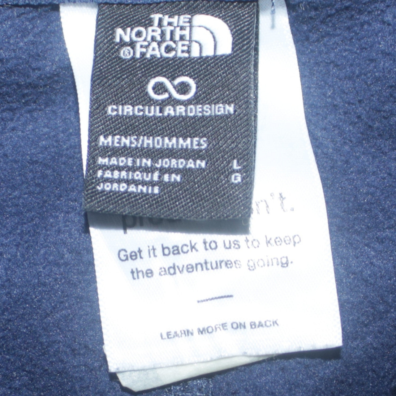 The North Face Men's Blue Fleece 1/4 Zip Pullover Sweatshirt L