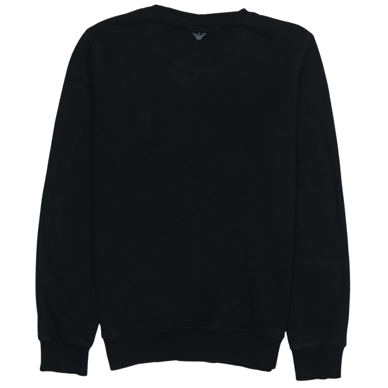 Armani Jeans Men's Black Crew Neck Logo Sweatshirt Size M
