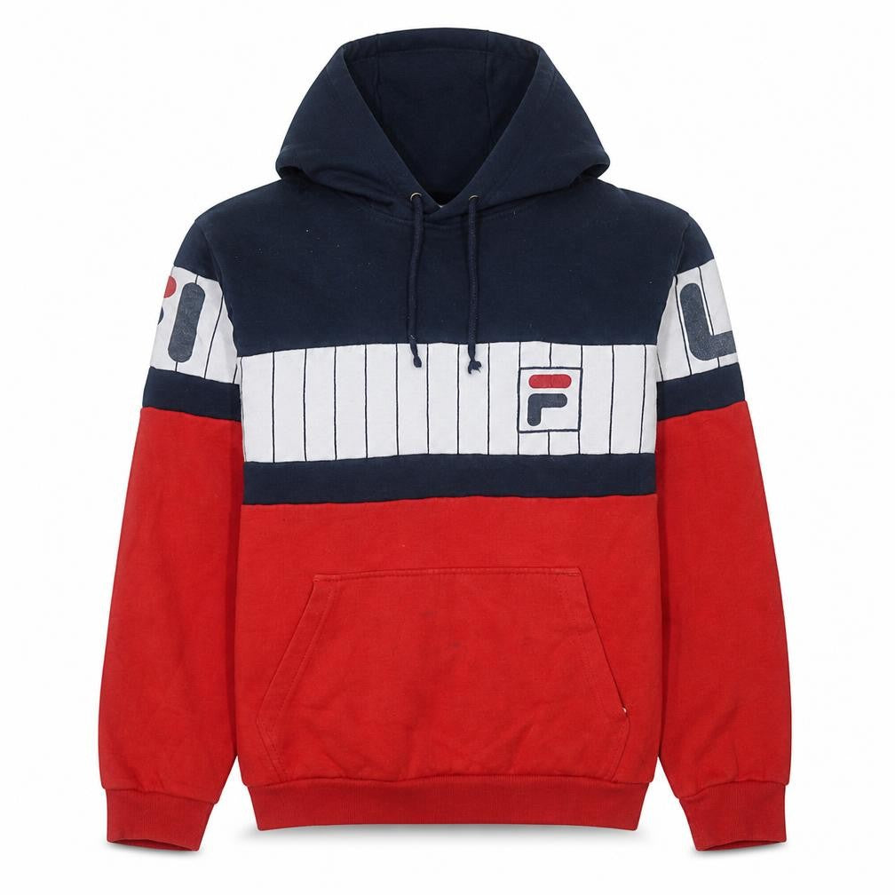 Front view of Fila men’s multicoloured s pullover sports hoodie