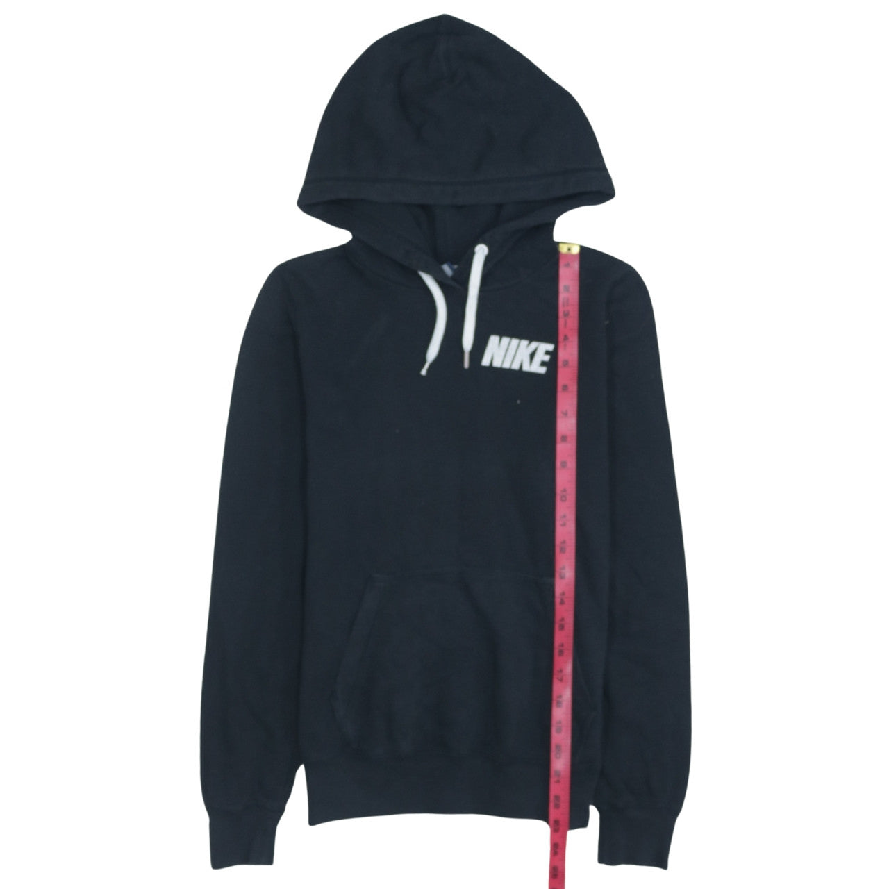 Nike Womens Black XS Pullover Hoodie Cotton Blend Sweatshirt