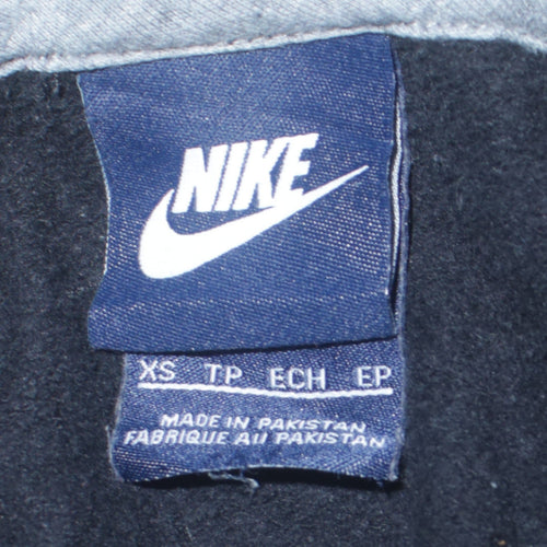 Nike Womens Black XS Pullover Hoodie Cotton Blend Sweatshirt