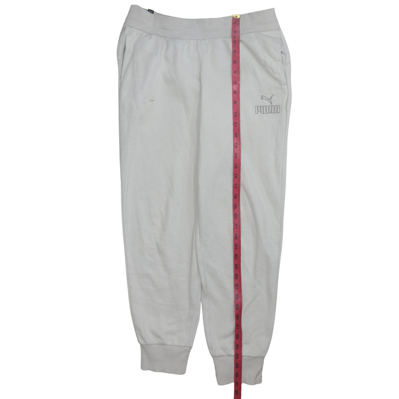 Puma Women’s Grey Jogger Sweatpants Small Comfy Elastic Waist Sportswear