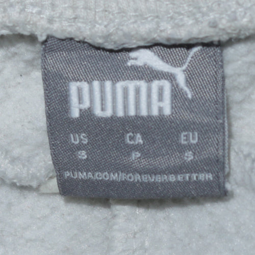 Puma Women’s Grey Jogger Sweatpants Small Comfy Elastic Waist Sportswear