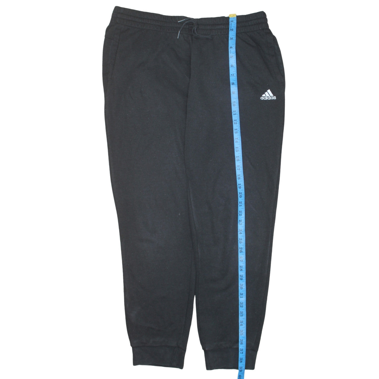 Adidas Women Black XL Jogger Sweatpants with Logo Print