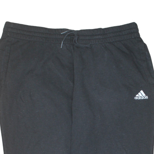 Adidas Women Black XL Jogger Sweatpants with Logo Print