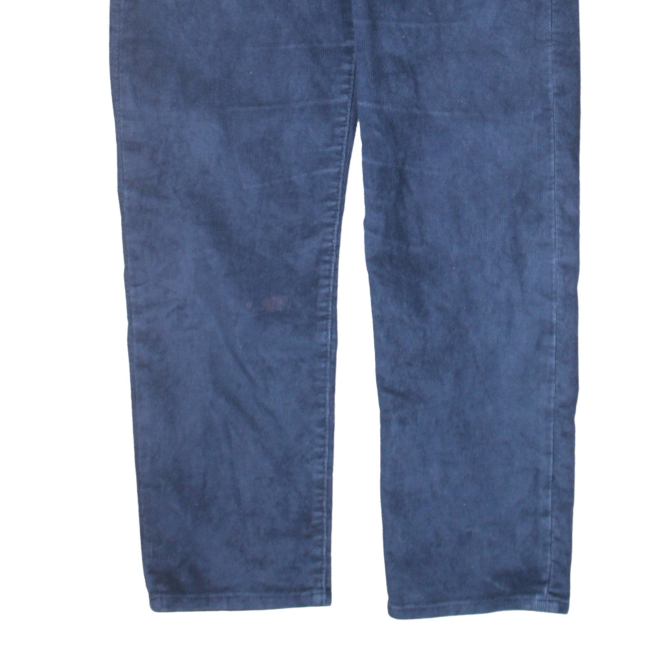 Levi's Women's Blue Corduroy Wedgie Straight Trousers Size 26