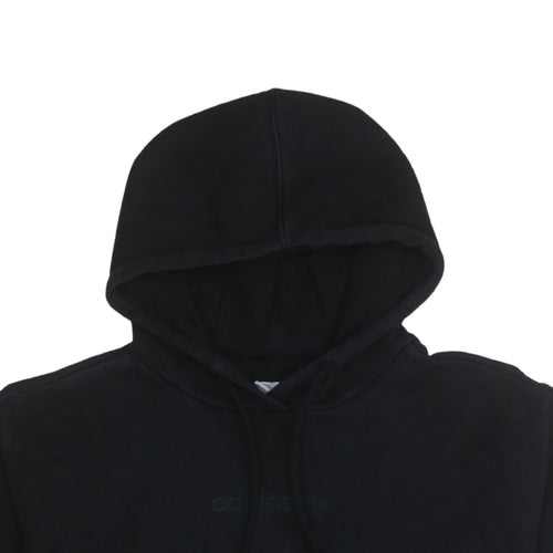 Adidas Women Black Pullover Hoodie Size 10 Relaxed Fit Cotton Sweatshirt