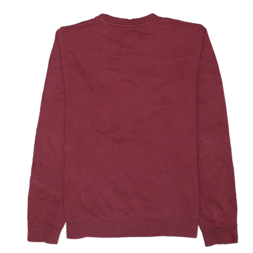 Champion Men’s Red Pullover Sweatshirt Size L Logo Embroidered Fleece