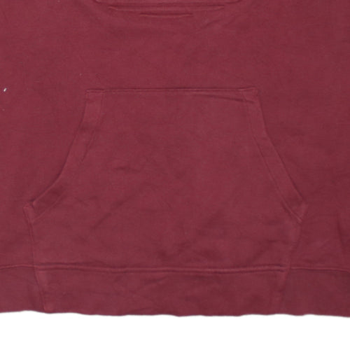 Champion Men’s Red Pullover Sweatshirt Size L Logo Embroidered Fleece