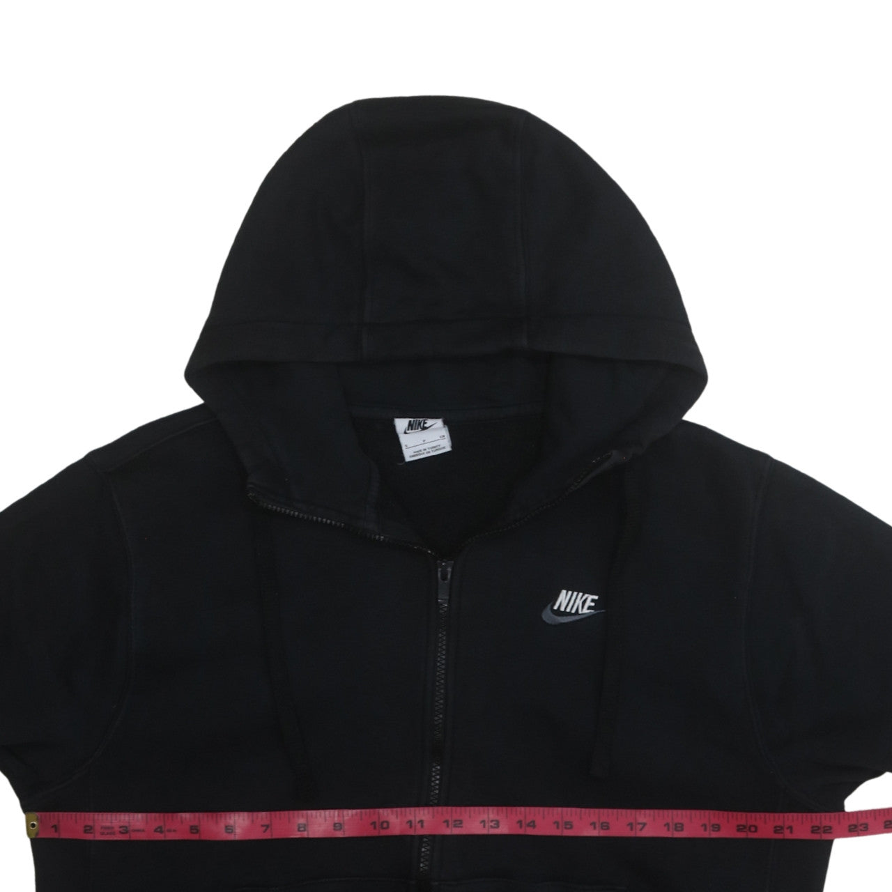 Nike Men's Black Full Zip Hoodie Small Fleece Sweatshirt