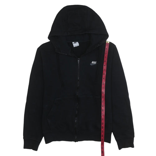 Nike Men's Black Full Zip Hoodie Small Fleece Sweatshirt
