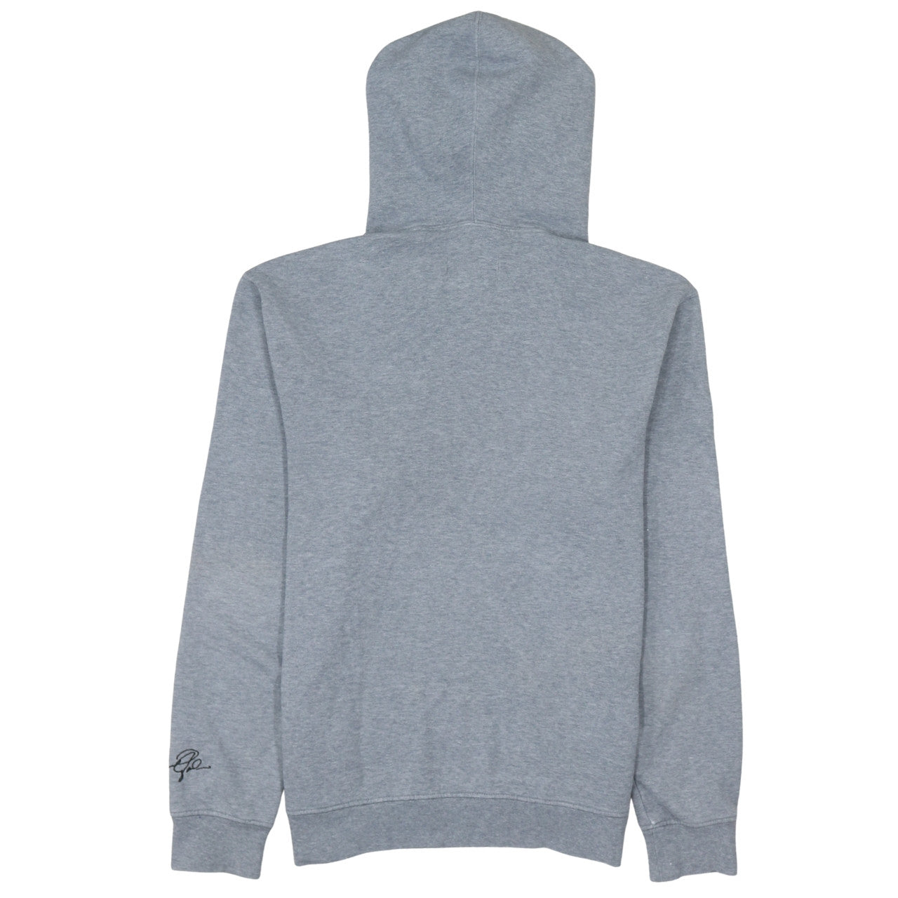 Jordan Men Grey Pullover Hoodie L Regular Fit Fleece Logo Sportswear