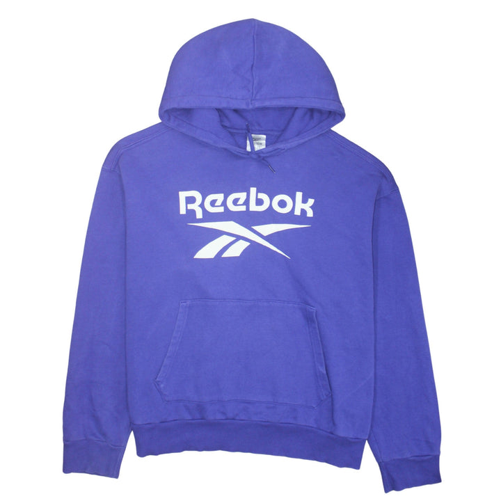 Reebok Women's Purple Pullover Hoodie Size 20W Relaxed Fit Logo Sweatshirt