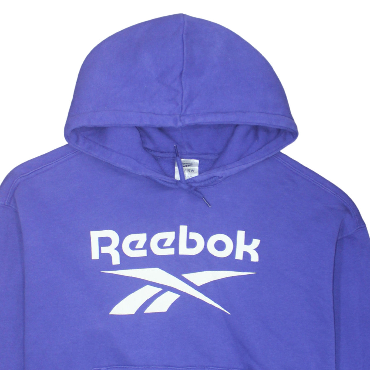 Reebok Women's Purple Pullover Hoodie Size 20W Relaxed Fit Logo Sweatshirt