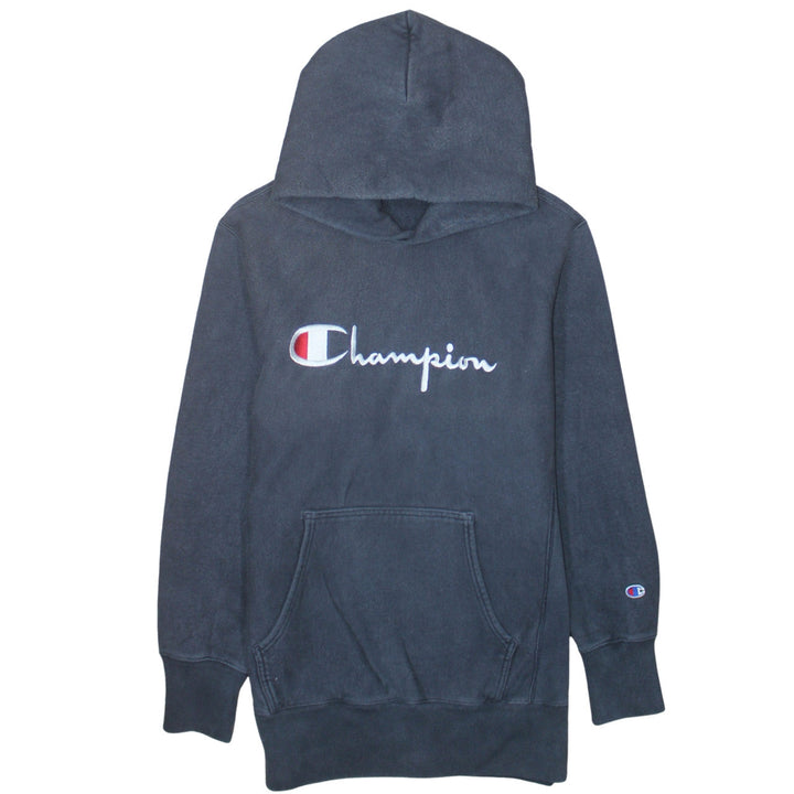 Champion Men's Blue XL Pullover Hoodie Embroidered Logo Reverse Weave