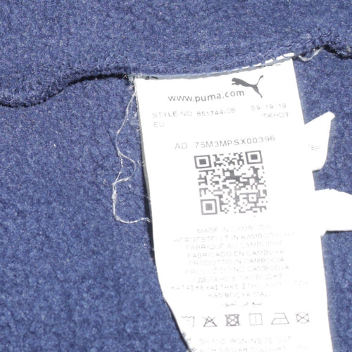 Puma Men's Blue Pullover Hoodie 4XL Fleece Sportswear