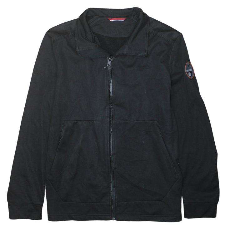 Napapijri Men's Black XL Softshell Zip Jacket Water Resistant