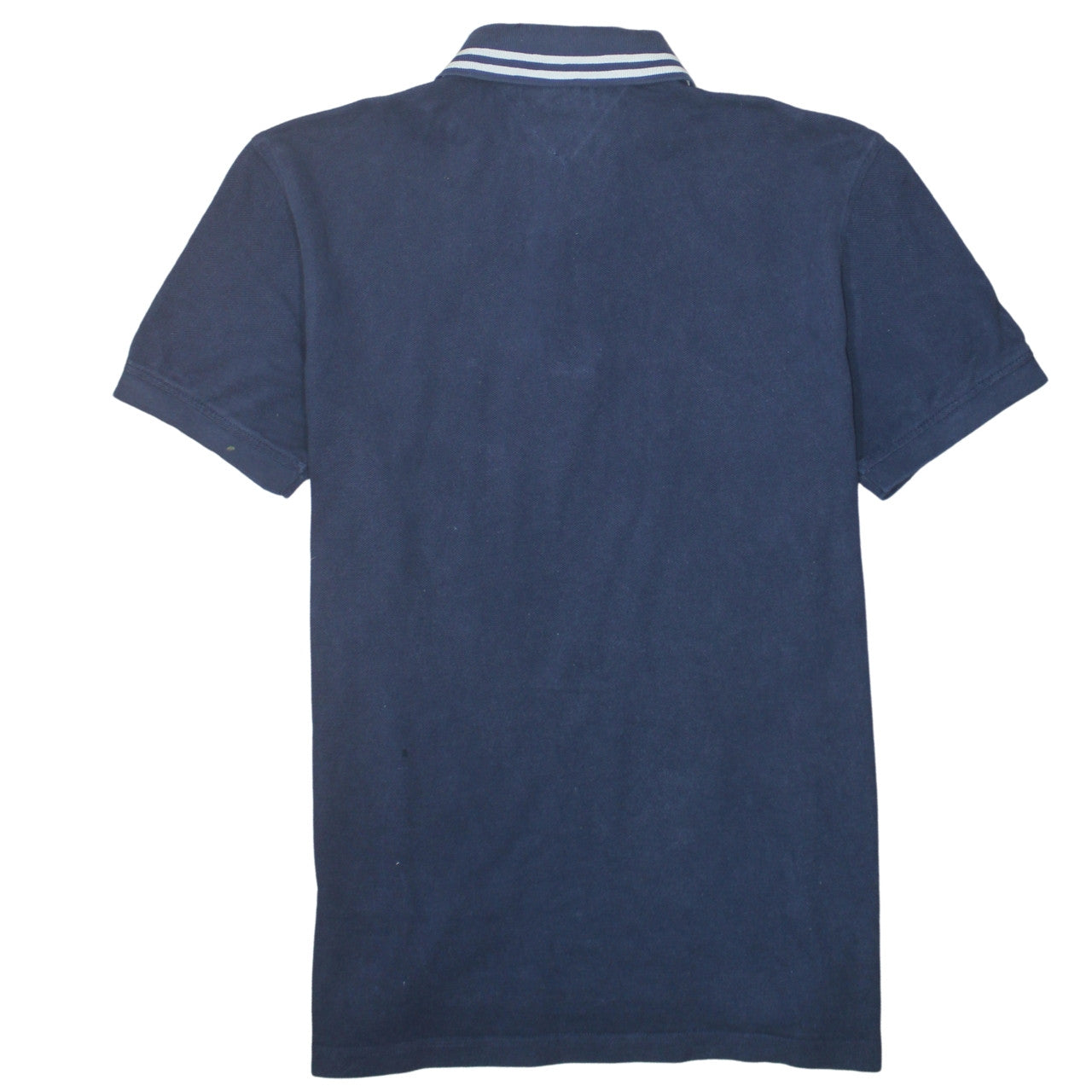 Tommy Hilfiger Men's Blue Argyle Pattern Cotton Polo Shirt L