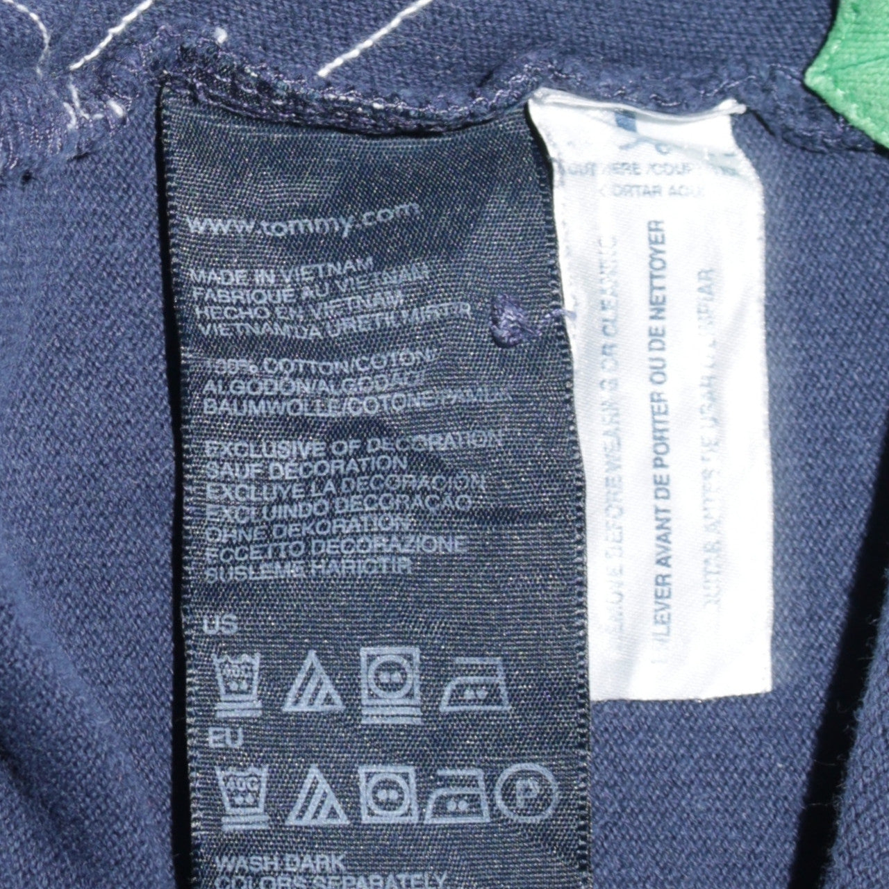 Tommy Hilfiger Men's Blue Argyle Pattern Cotton Polo Shirt L