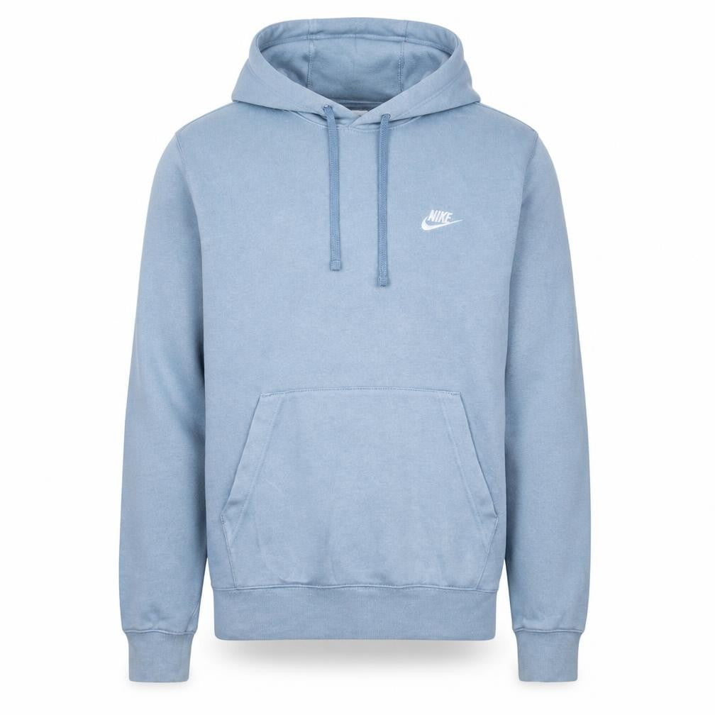 Front view of Nike Men's Blue Pullover Hoodie Small Regular Fit Sportswear