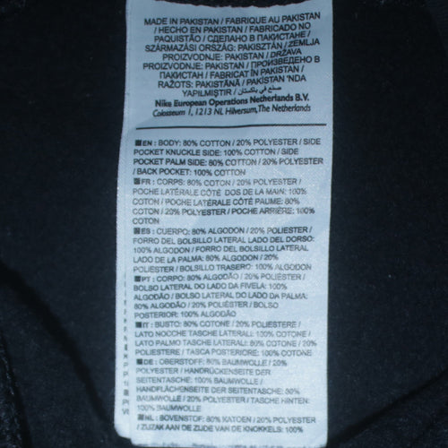 Nike Men's Black Jogger Sweatpants M Regular Fit Fleece Casual