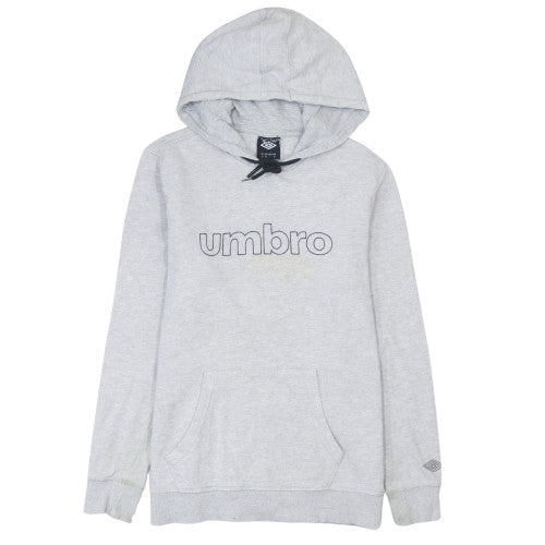 Umbro Men's Grey Pullover Hoodie M Regular Fit Sportswear