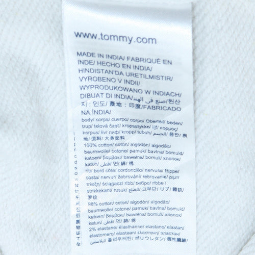 Tommy Jeans Men's White Logo Sweatshirt Regular Fit M