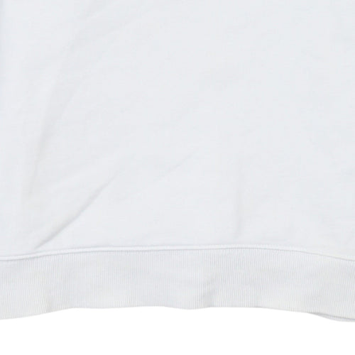 Tommy Jeans Men's White Logo Sweatshirt Regular Fit M