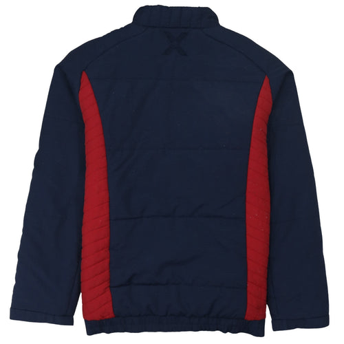 Umbro Men’s Blue Cagliari Calcio Full Zip Puffer Jacket Size L