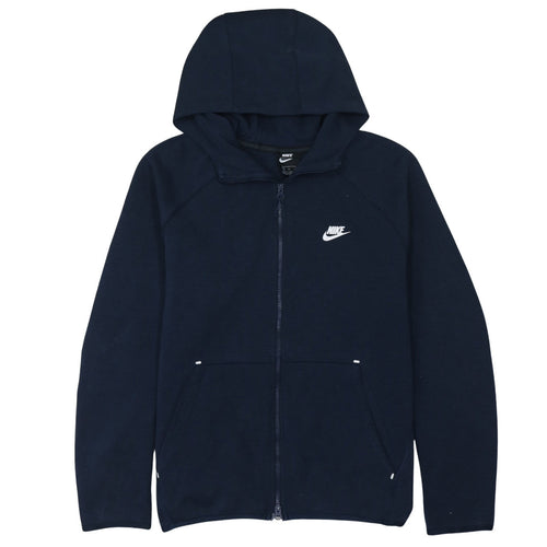 Nike Men's Blue Full Zip Hoodie XL Regular Fit Cotton Blend