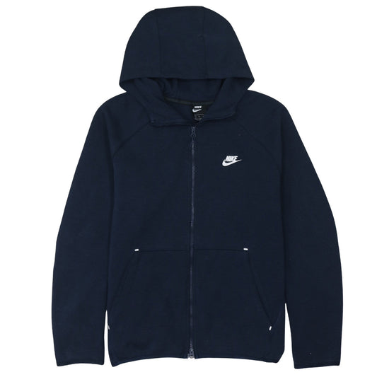 Nike Men's Blue Full Zip Hoodie XL Regular Fit Cotton Blend