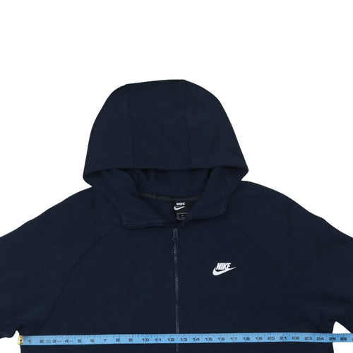 Nike Men's Blue Full Zip Hoodie XL Regular Fit Cotton Blend