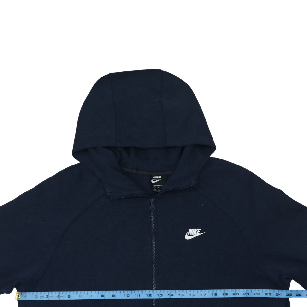 Nike Men's Blue Full Zip Hoodie XL Regular Fit Cotton Blend