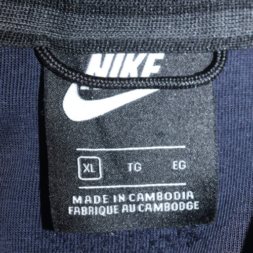 Nike Men's Blue Full Zip Hoodie XL Regular Fit Cotton Blend