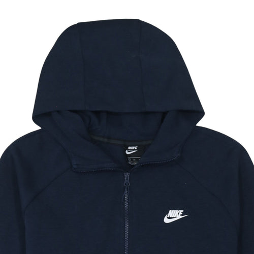 Nike Men's Blue Full Zip Hoodie XL Regular Fit Cotton Blend