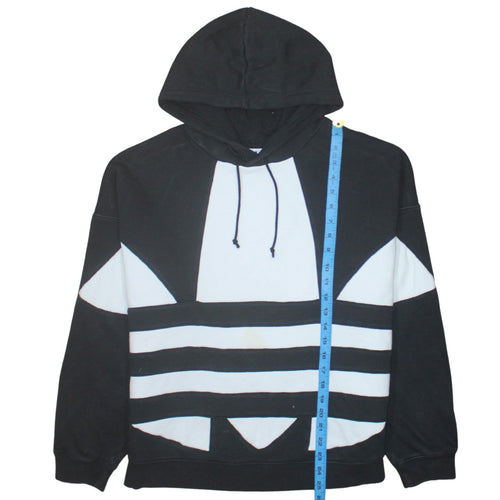 Adidas Womens Black & White Pullover Hoodie Size 18 Oversized