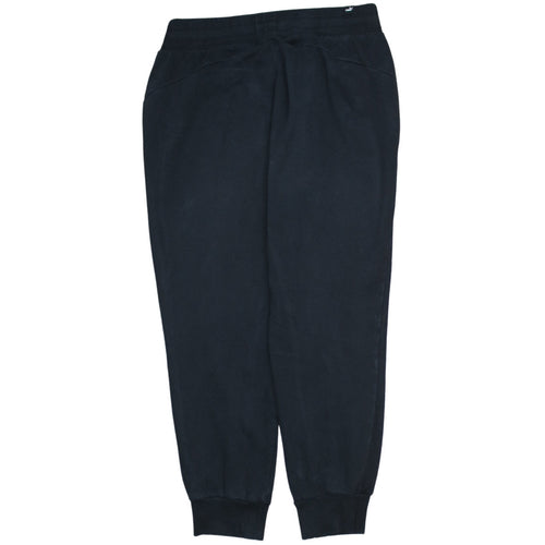 Puma Women Black Jogger Sweatpants Size M Fleece Elastic Waist