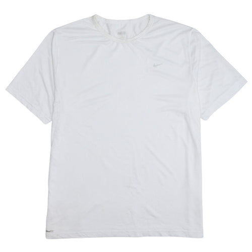 Nike Men's White Dri-FIT XL Short Sleeve Sports T-Shirt