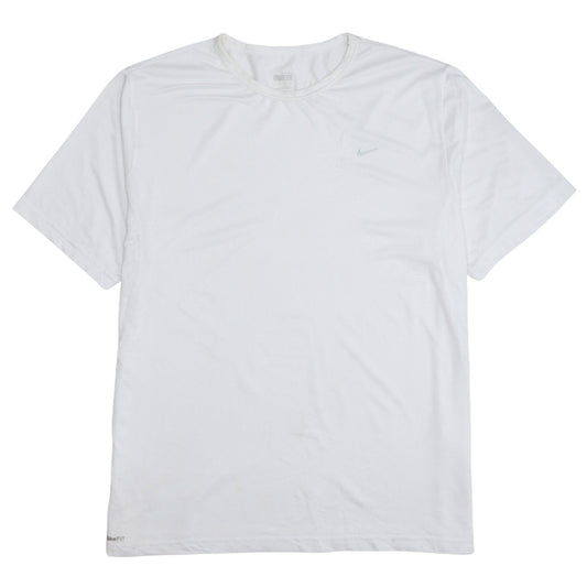 Nike Men's White Dri-FIT XL Short Sleeve Sports T-Shirt