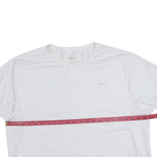 Nike Men's White Dri-FIT XL Short Sleeve Sports T-Shirt