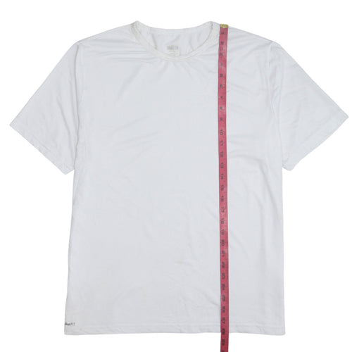 Nike Men's White Dri-FIT XL Short Sleeve Sports T-Shirt