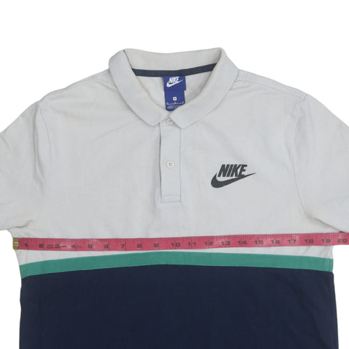 Nike Men's Multicoloured Short Sleeve Polo Shirt Size M Regular Fit