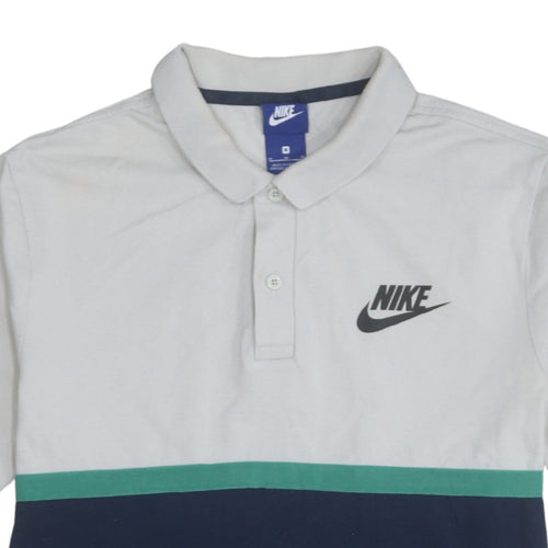Nike Men's Multicoloured Short Sleeve Polo Shirt Size M Regular Fit