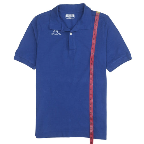 Kappa Men's Blue Cotton Short Sleeve Polo Shirt Size S