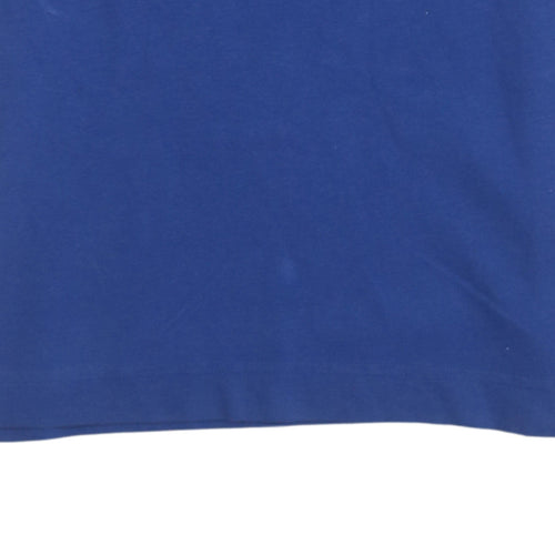 Kappa Men's Blue Cotton Short Sleeve Polo Shirt Size S
