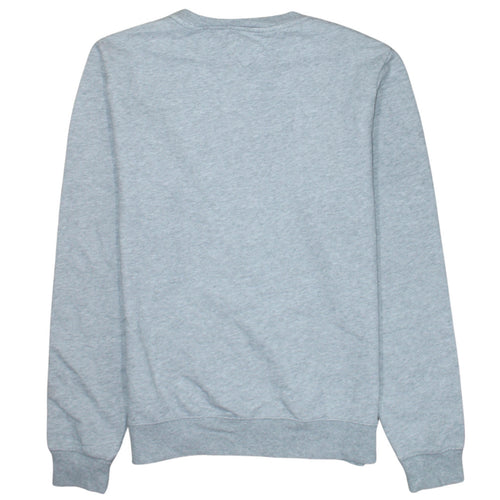 Tommy Hilfiger Men's Grey Logo Tape Crew Neck Sweatshirt M