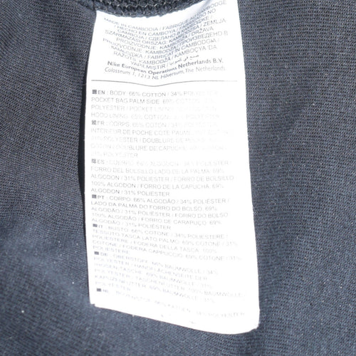 Nike Men's Black Full Zip Hoodie Sweatshirt Size M Regular Fit
