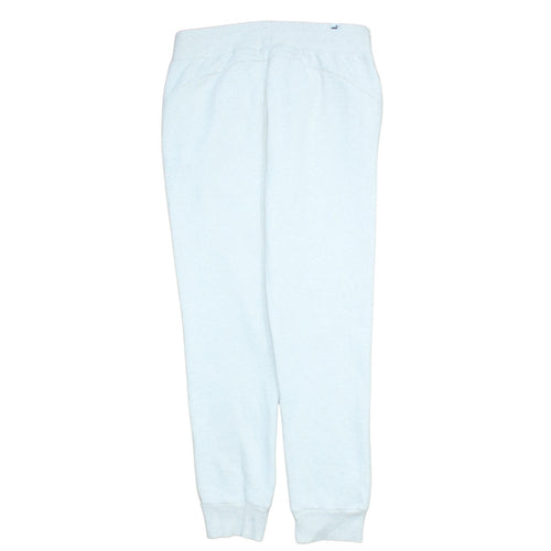 Puma Women White Jogger Sweatpants Size 12 Cotton Blend