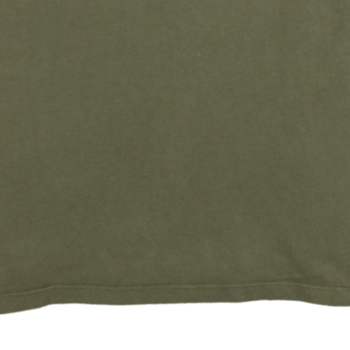 C.P. Company Men's Green Cotton Short Sleeve Polo Shirt Size S