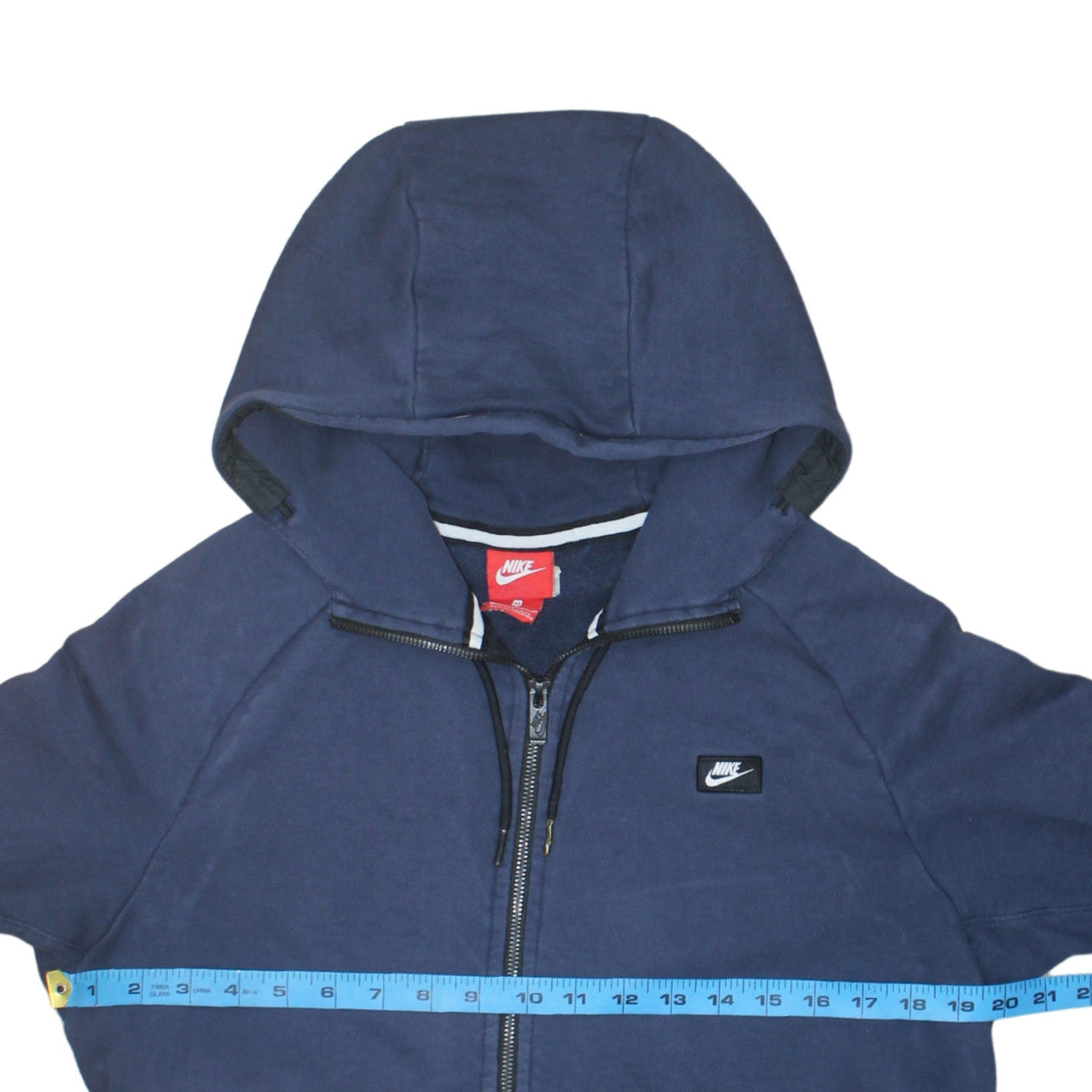 Nike Men's Blue Full Zip Hoodie Size M Sports Fleece Sweatshirt